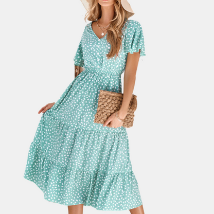 Floral Green Dress
