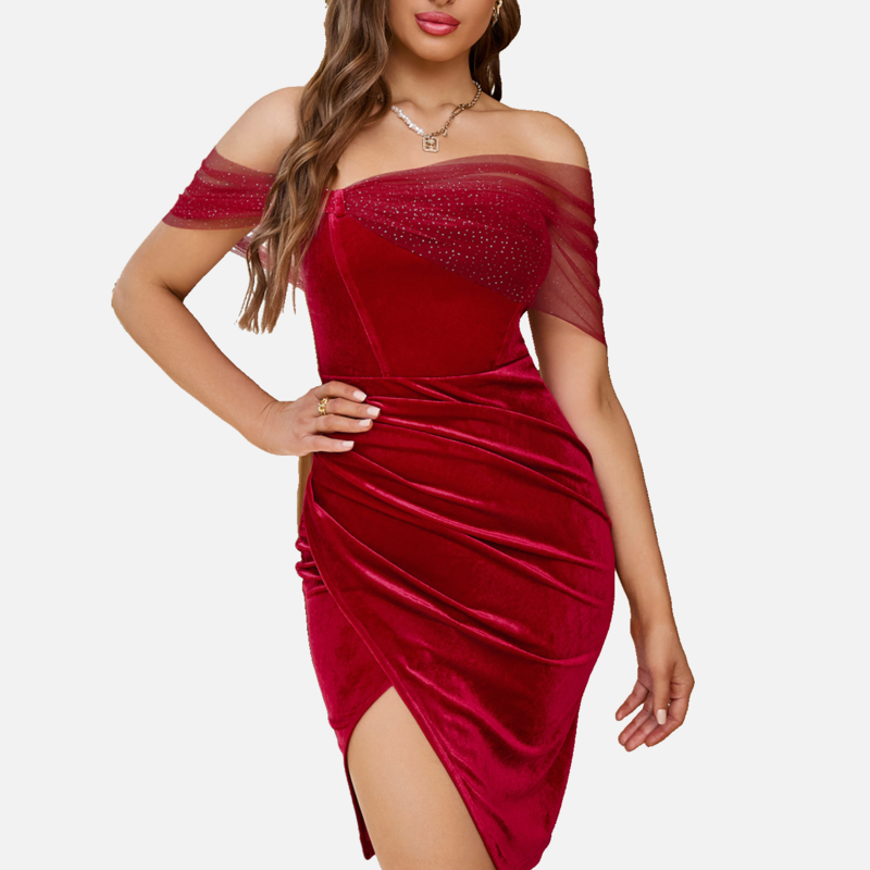 Red Velvet Dress