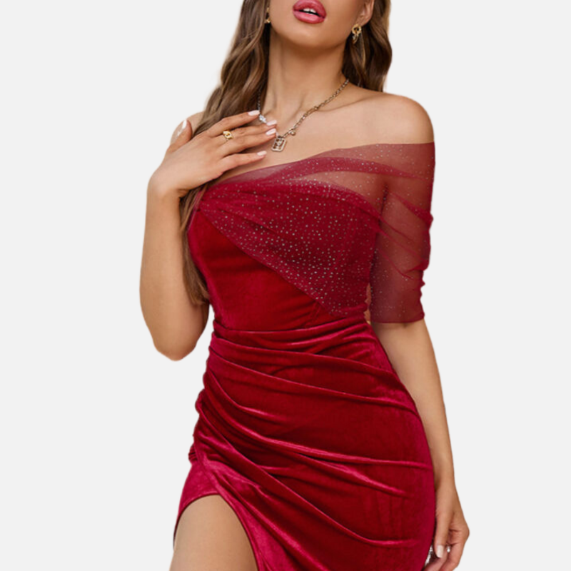 Red Velvet Dress