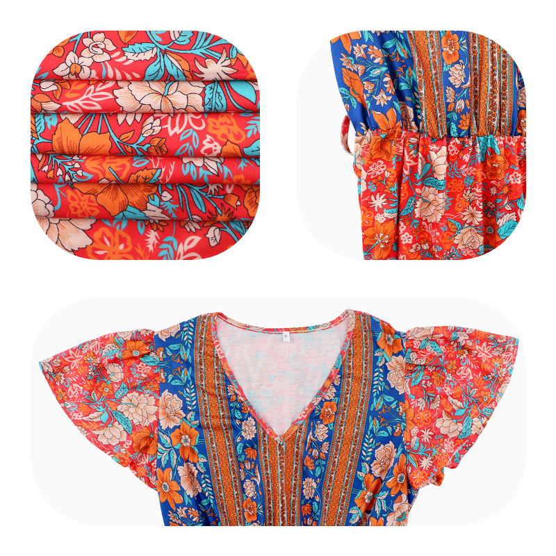 Short Sleeve Maxi Dress Casual 