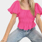 Pink Crop Top