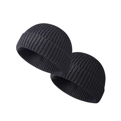 2  in 1 Pack Beanies Rolled Up Watch Cap