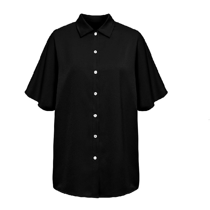 Black Button Up Shirt Short Sleeve