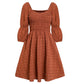 A Line Dresses Puff Sleeve Chiffon Dress