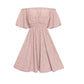 Pink Flower Girl Dresses Off the Shoulder