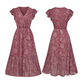 Cap Sleeve Floral Dress