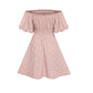 Pink Flower Girl Dresses Off the Shoulder
