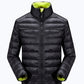 Men's 3-in-1 Waterproof Ski Jacket Hooded Down Linned Snow Coats Snowboarding