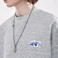 Men's Boho Jacquard Sweater Embroider Chest