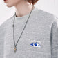 Men's Boho Jacquard Sweater Embroider Chest