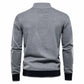 Men's Knitted Sweater Diamond Pattern Pullover Color Block