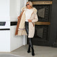Women's 2-in-1 Winter Coat with Inner Warm Fleece Coat Fur Collar Long Padding Jacket