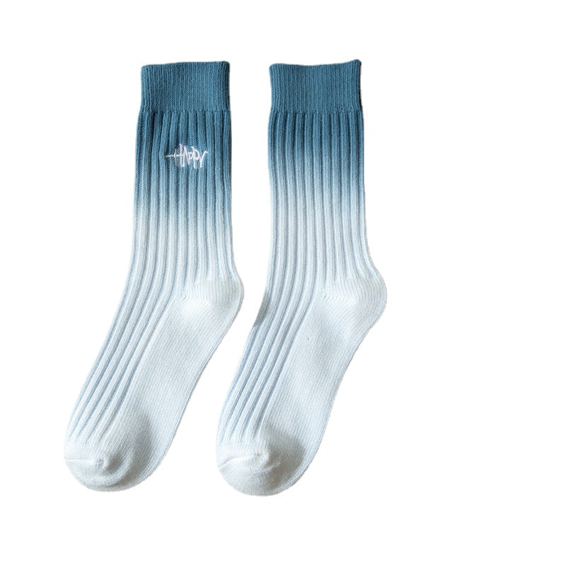 Happy Tie-dye Socks Unisex 4 Pack Colorful Soft Crew Socks