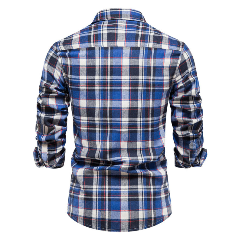 Men's Classic Long Sleeve Check Shirts