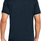 Men's V-neck Collar Polo Shirt Casual Summer Basic Tops in Navy