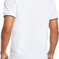 Men's V-neck Collar Polo Shirt Casual Summer Basic Tops in White