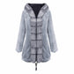Womens Parka Jacket with Fur Collar Heavyweight Performace Parka in Black
