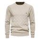 Men's Pullover Long Sleeve Crewneck Knitted Cable