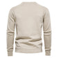 Men's Pullover Long Sleeve Crewneck Knitted Cable
