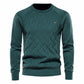 Men's Pullover Long Sleeve Crewneck Knitted Cable