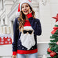 Ugly Christmas Sweater Santa Print Xmas Holiday Party Knitted Pullover
