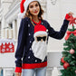 Ugly Christmas Sweater Santa Print Xmas Holiday Party Knitted Pullover