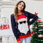 Ugly Christmas Sweater Santa Print Xmas Holiday Party Knitted Pullover