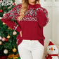 Red Pullover Aztec Print Oversive Ugly Christmas Sweater