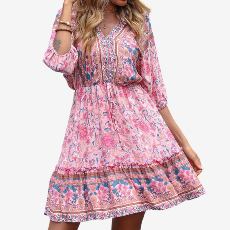 Bohemian Floral Dress