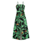 Fit and Flare Cocktail Dress in Green