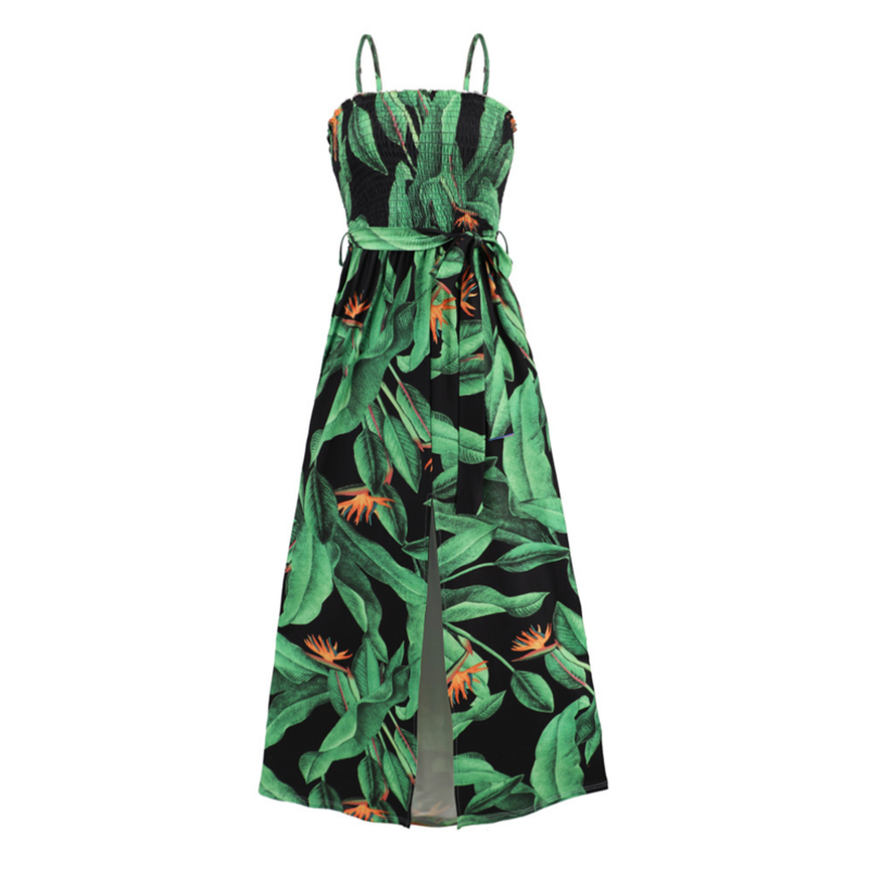 Fit and Flare Cocktail Dress in Green