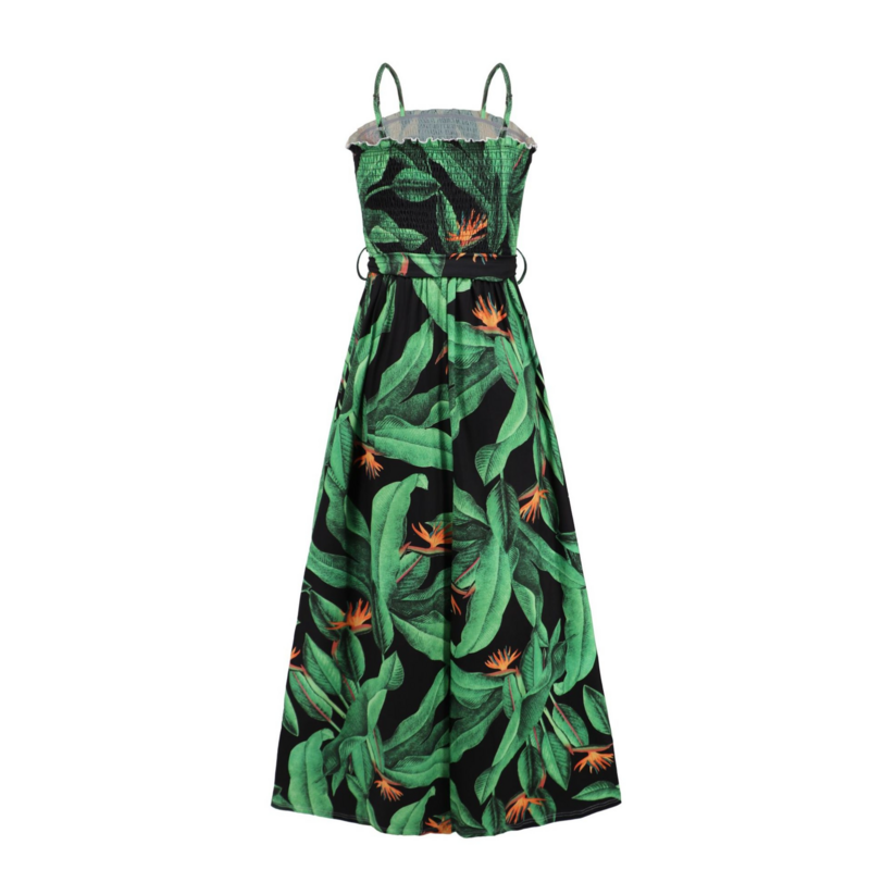 Fit and Flare Cocktail Dress in Green