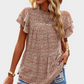 Brown Floral Blouse