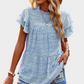Blue Floral Blouse