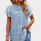 Blue Floral Blouse