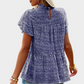 Blue Floral Blouse