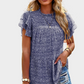 Blue Floral Blouse