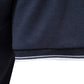 Men's V-neck Collar Polo Shirt Casual Summer Basic Tops in Navy