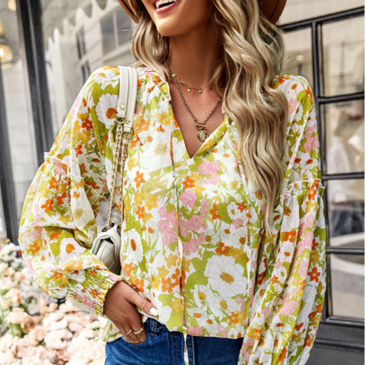 Womens Floral Blouse