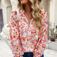 Pink Floral Blouse Long Sleeve