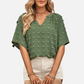 White Chiffon Blouse with Flare Sleeve