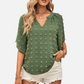 White Chiffon Blouse with Flare Sleeve