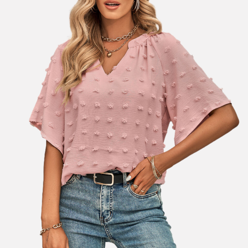 Pink Chiffon Blouse