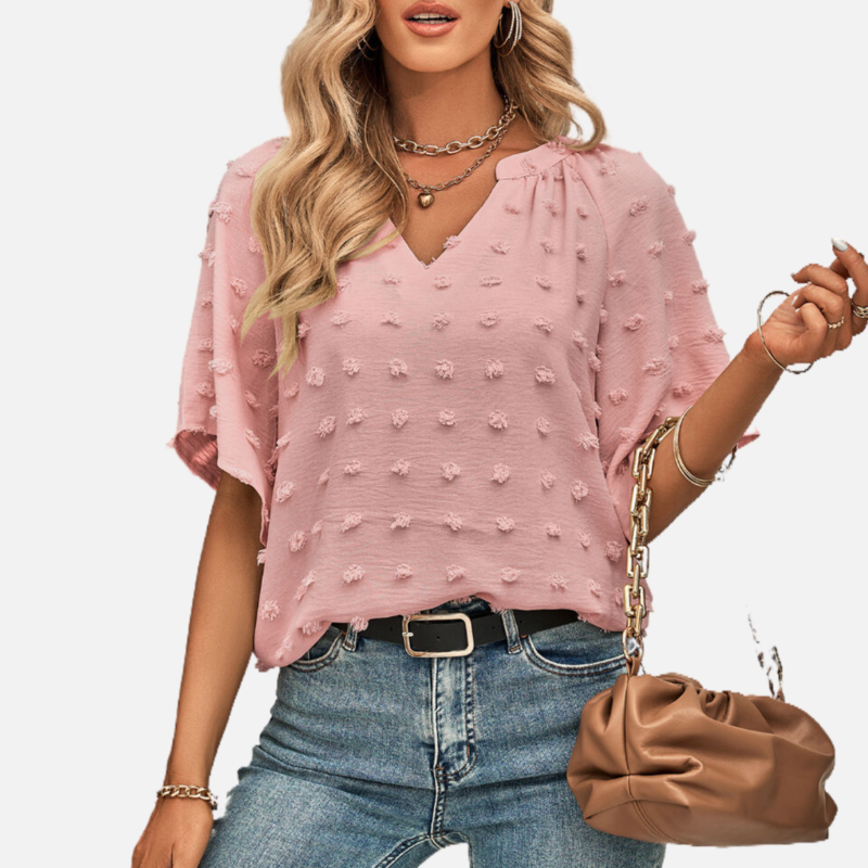 Pink Chiffon Blouse