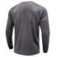Men's Classi Henley T Shirts Waffle Long Sleeve in Gray