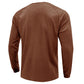 Men's Classi Henley T Shirts Waffle Long Sleeve in Kakhi