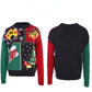 Ugly Christmas Sweater Long Sleeve Pullover Christmas Tree Print
