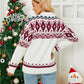 Ugly Christmas Sweater Oversive Long Sleeve White Sweater