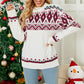 Ugly Christmas Sweater Oversive Long Sleeve White Sweater