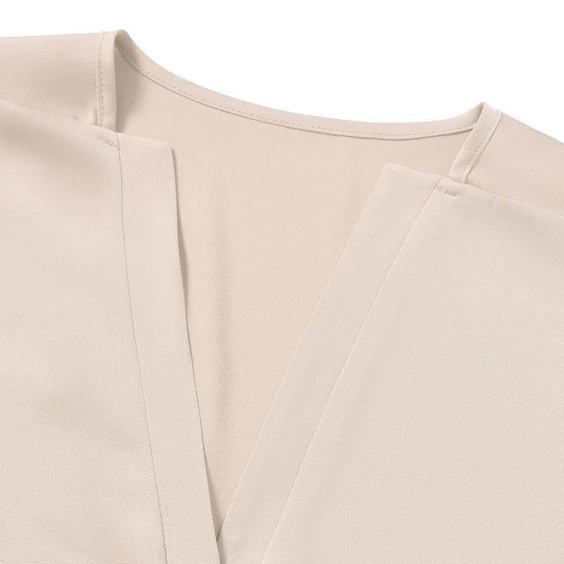 Cream Satin Blouse